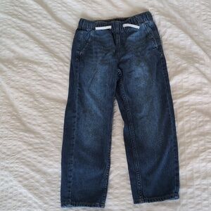 H&M Men's Relaxed Dark Blue Drawstring Jeans